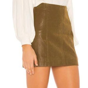 Free People Modern Femme Vegan Suede Mini Skirt